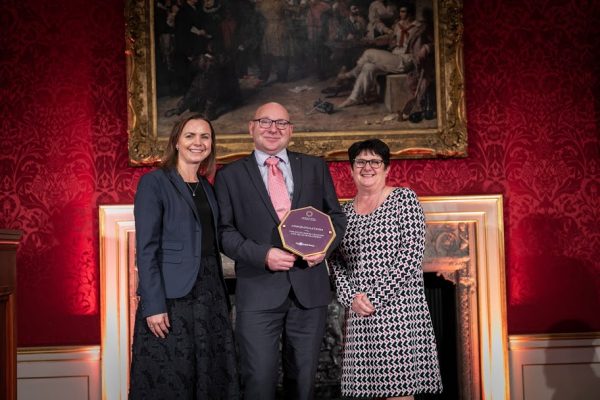 Denny Sharman, Richard Rushton and Pam Morgan from Unipart